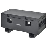 Garvee 36"x 16"x 18" Heavy-Duty Steel Truck Bed Tool Box - Lockable Waterproof Jobsite Chest with Removable Feet, Side Handles, and Dual Locks, Black with Silver Floral Spray Coating, Ideal for Trucks, Trailers, and Garages, Grey - Grey