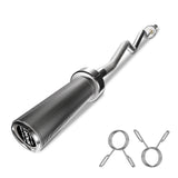 Garvee 7-Foot Professional Barbell Bar – 28mm Grip Solid Alloy Steel & 700 lbs Weight Capacity Chrome Straight Bar for Powerlifting Bench Press Home Gym (Silver)