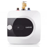 Garvee Point-of-Use Mini Tank Electric Water Heater, 120V 1500W Under basin Storage - Compact Wall/Floor Mount - For Kitchen/Bathroom/RV/Small Home - 6L - White