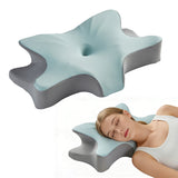 Garvee Ergonomic Neck Support Pillow – Memory Foam Cervical Pillow for Comfortable Sleep – Orthopedic, Cooling & Breathable, Washable Cover – For Side, Back, Stomach Sleepers – Size: 60×38×14CM, Color: JK-252 - 