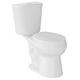 Garvee Two-Piece Round Toilet, 17" ADA Comfort Height - Dual Flush 0.8/1.3 GPF, Top Buttons - 12" Rough-In, White Porcelain, Soft-Close Seat, Includes Cover Plate & Water Parts | Seat height 17", 3488S upgraded model, double top press, including cover + - Top Press Flush-Upgraded Model