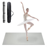 Garvee 6 x 4 ft Large PVC Marley Dance Mat – 5mm Non-Slip Pro Exercise Flooring with Storage Bag (Gray) - Grey