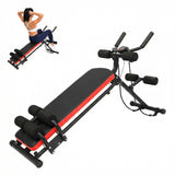 Garvee 2-in-1 Adjustable Ab Bench & Core Trainer with LCD Display, 330 Lbs Steel Frame, Foldable Design for Home Gym Workouts