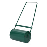 Garvee 23" Steel Lawn Roller, 13 Gallon Water/Sand Filled Drum, Push or Tow Behind Yard Roller with U-Handle & Scraper Bar, Grass Leveling & Soil Compaction Tool, Green - Green