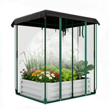 Garvee High-Quality Steel Rectangular Planting Bed with Insect-Proof Net, Integrated Garden Irrigation System, Raised Garden Bed for Vegetables and Flowers