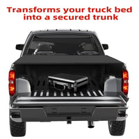GARVEE Roll-Up Soft Truck Bed 6.6ft Tonneau Cover Compatible for 2014-2018 Chevrolet Silverado 1500 Black