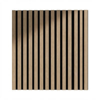 Garvee 8-Pack Wooden 3D Wall Panels Acoustic Decorative Sound Absorbing Panels for Home Theater Office Studio Bedroom Living Room, 0.7" Thick