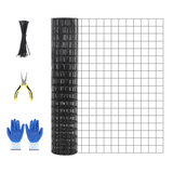 Garvee Cattle Farm Fence Galvanized Garden Fencing 3x30ft 16GA 2x2 Inch Metal Chicken Wire Mesh Roll for Yard Vegetable Plant Protection Poultry Netting - 