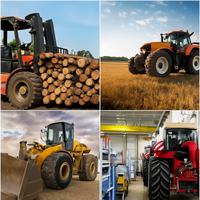 Garvee Clamp-On Debris Forks 42" 2500LB Capacity, Fits 42-48" Buckets, Heavy-Duty Black Forks for Farm and Construction Debris Removal