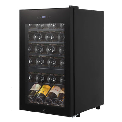 GARVEE Wine Cooler Refrigerator 24 Bottles Compressor Freestanding Beverage Wine Fride