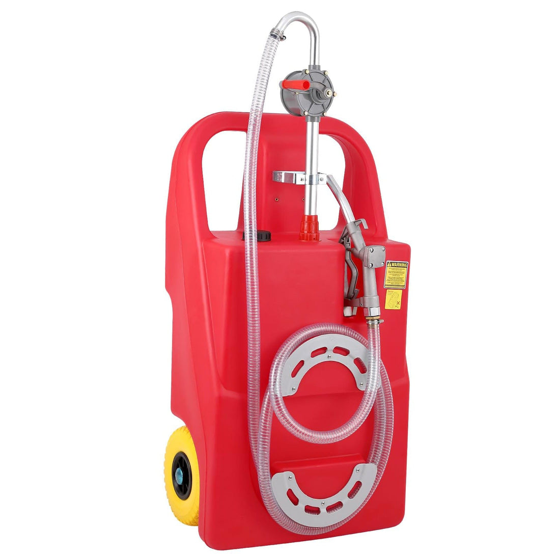 Fuel Caddy 32 Gallon Portable Fuel Tank On Wheels With Manual Fueling Nozzle 360° Swivel Connector