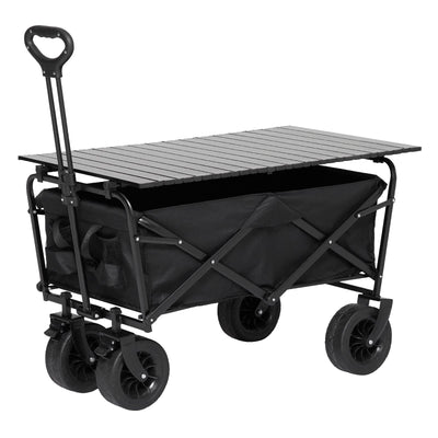 GARVEE 8 inch All Terrain Wheels Collapsible Outdoor Camping Wagon with Brakes