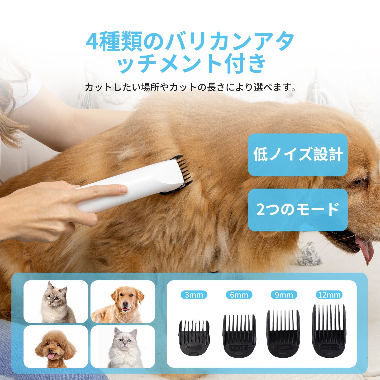 Dog Grooming Kit with 5 Professional Grooming Tools Pet Grooming Vacuum Kit