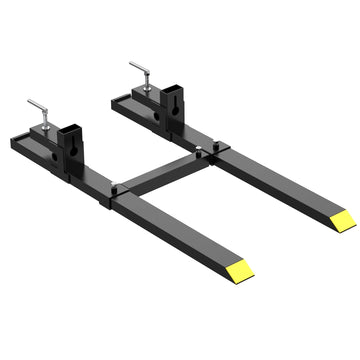 1500lbs 43" Clamp-On Pallet Forks with Stabilizer Bar - GARVEE