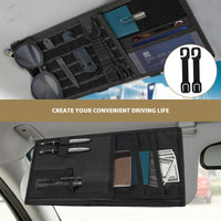 Visor Organizer Truck Multi-Pocket Car Visor Organizer Panel for Auto Interior Accessories